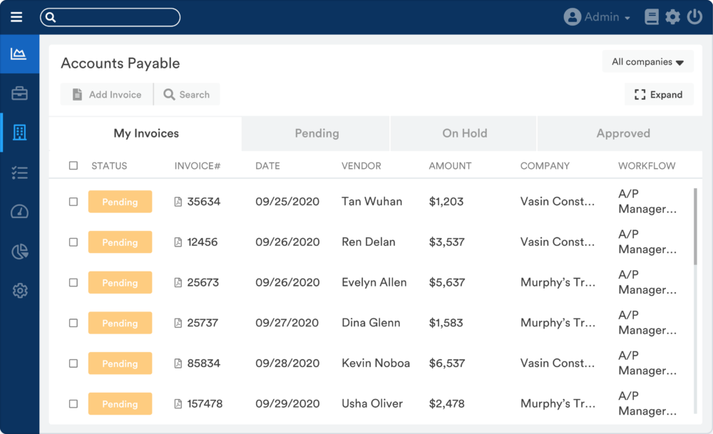 image showing how easy invoice approvals and processing is with WorkSpace property management software