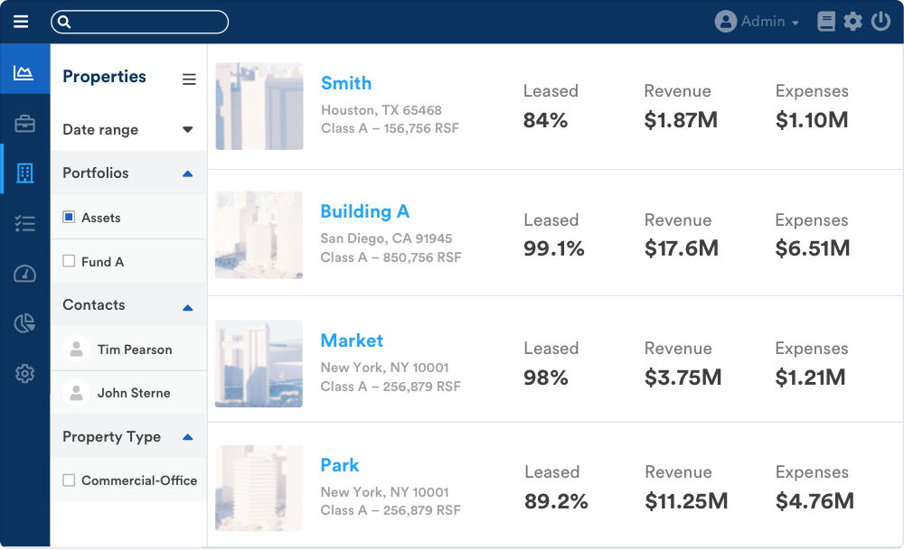 image representing elegant interface of WorkSpace commercial real estate software